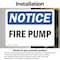 Signmission Fire Pump OSHA Notice Sign, Vinyl Decal, 10in W x 7in L, 2PK OS-2PACK-NS-D-710-L-12642 - alternate 4